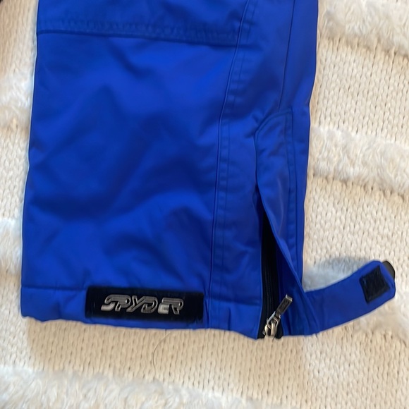 Spyder snow pants snowboard ski blue removable suspenders insulated boy size XXL - Picture 12 of 16